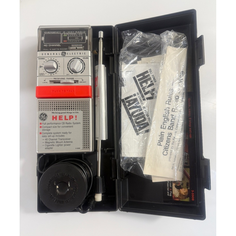 GE General Electric 3-5908A Emergency 40 CH 2 Way Handheld‎ Radio